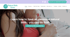 Desktop Screenshot of naturalbirthclasses.com